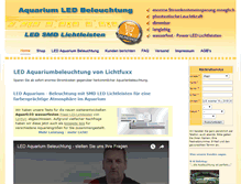 Tablet Screenshot of led-aquariumbeleuchtung.de